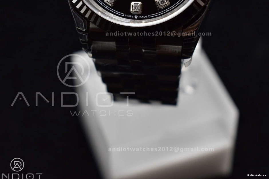Diamond Bracelet 1:1 DateJust Black Steel 36 On 126234 Jubilee 904L SS Dial Best TechFriendly VS VSF Edition 410 0707